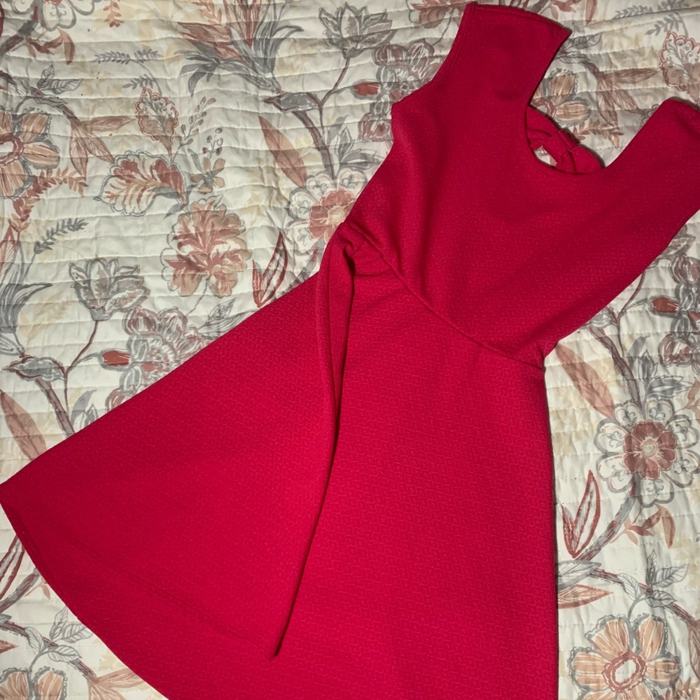 Hot pink dress